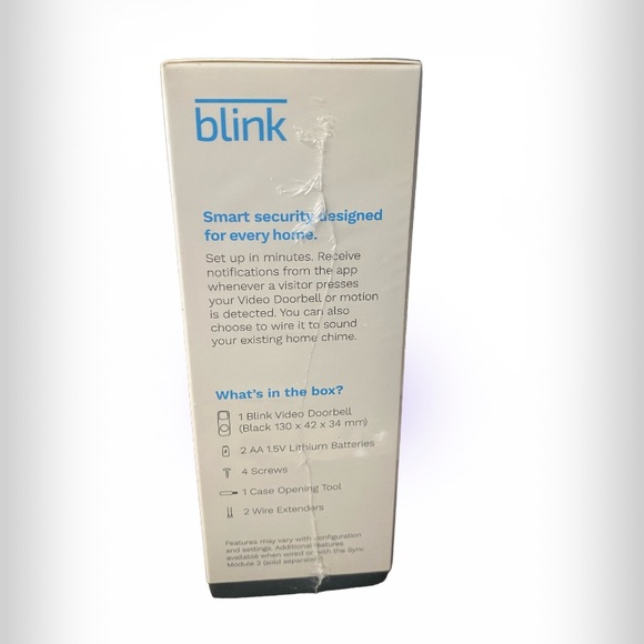 Blink Video Doorbell in Black - Picture 2 of 7